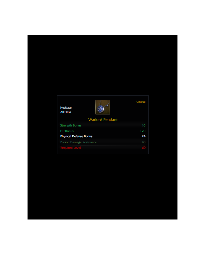 +0 WARLORD PENDANT