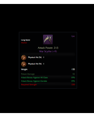 War Scythe +9 Rün
