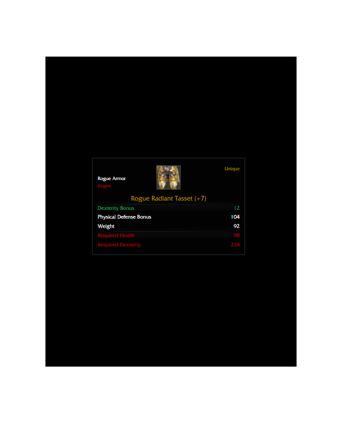 +7 ROGUE RADİANT TASSET 