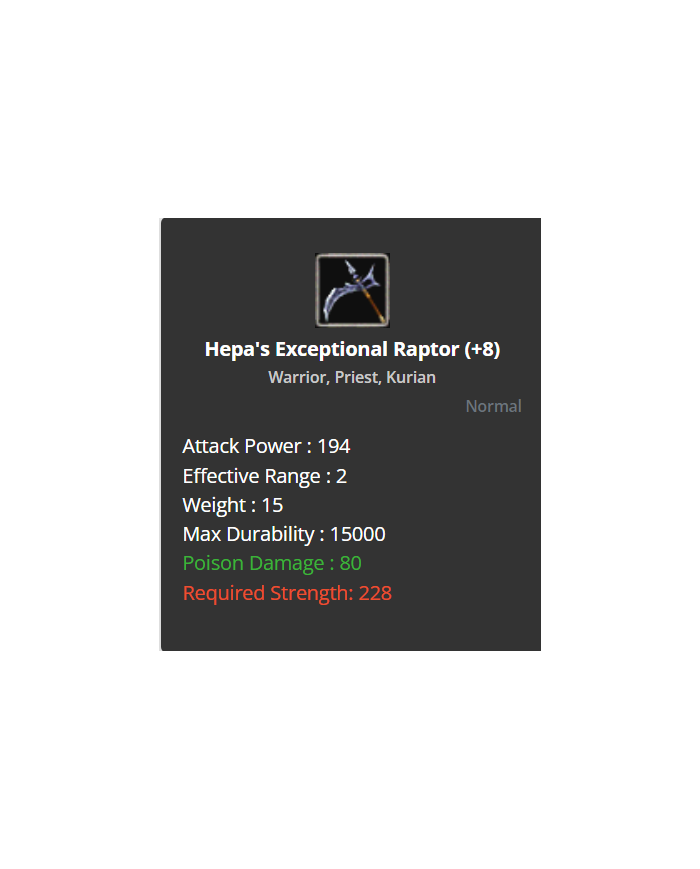 +8 Hepa's Exp Raptor