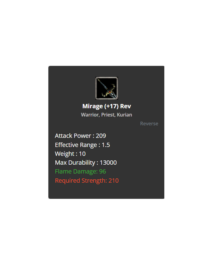+17 Mirage Sword