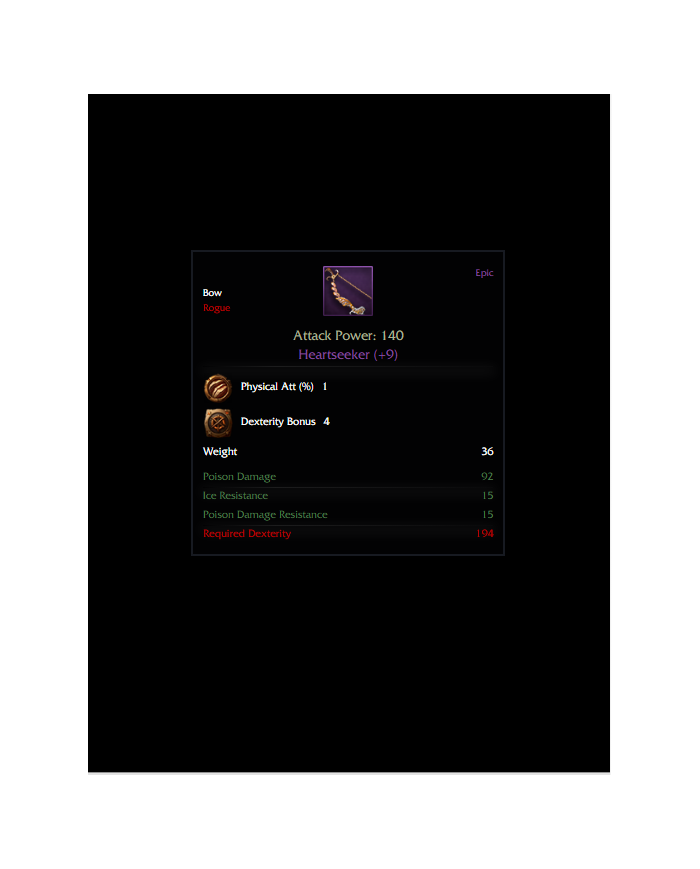 Heartseeker (+9)