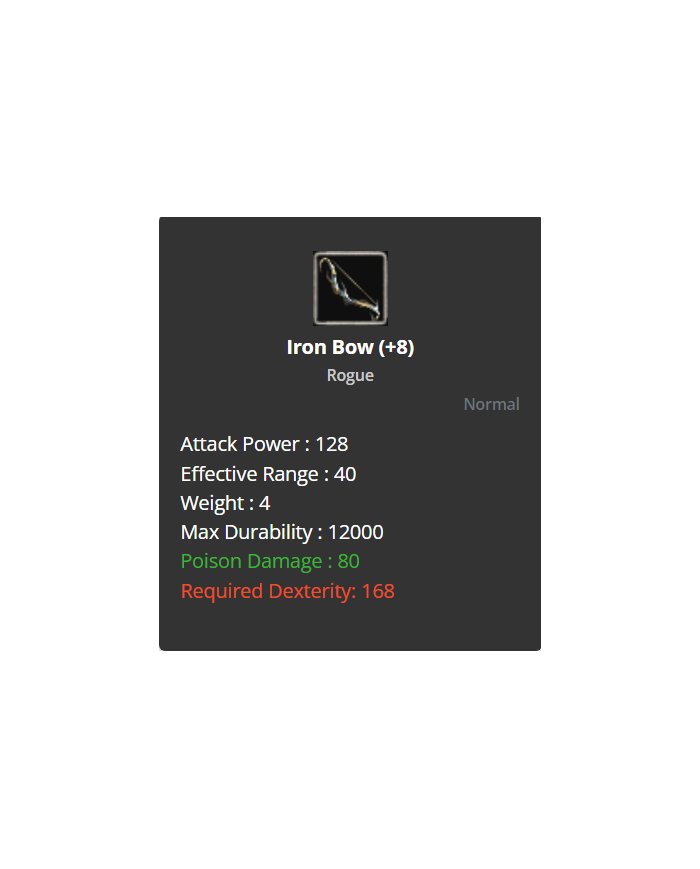 +8 iron bow