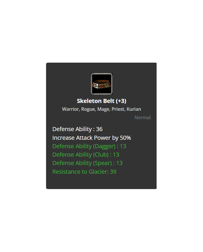 +3 Skeleton Belt