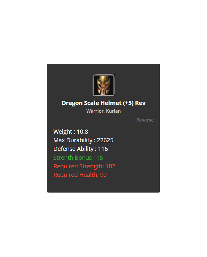 +5 Reverse Dragon Set