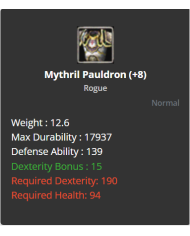 +8  MYTHRİL SET 