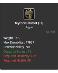 +8  MYTHRİL SET 