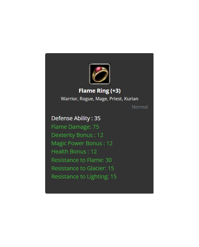 +3 Dual Flame Ring