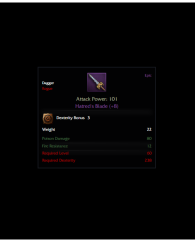+8 Hatred Blade