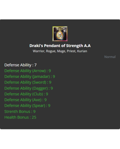 Draki Pendant Strenght A.A