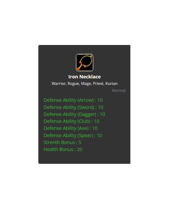 İron Neck +0