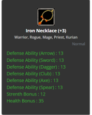 +9 Warrior Chitin Set