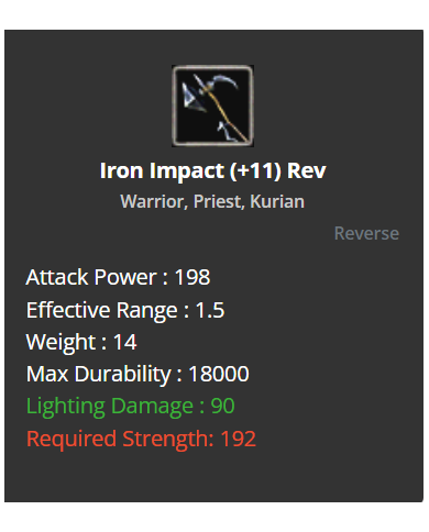 +11 Iron Impacth