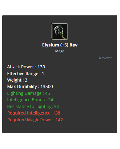+5 Rev Elysium