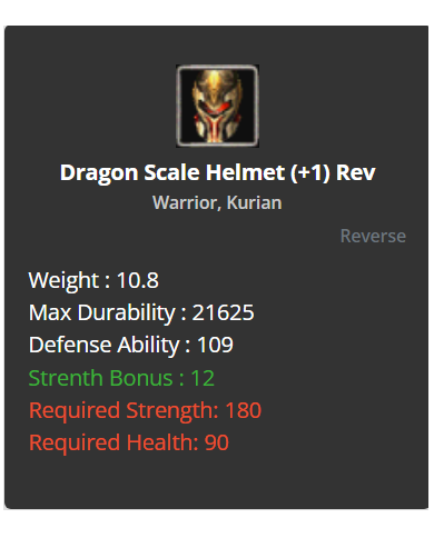Dragon Set +1 reb